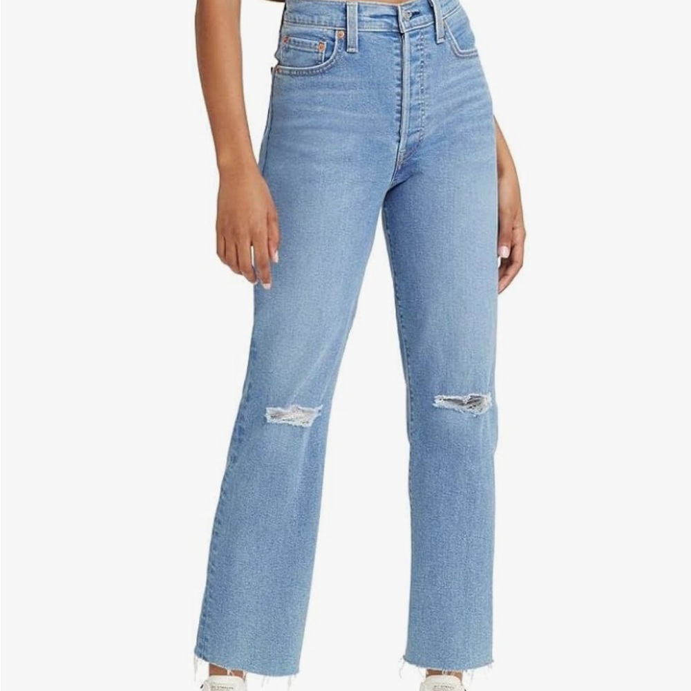 Levi's Ribcage Straight Ankle Jeans, Size 25